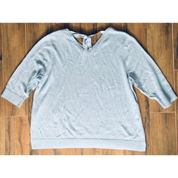 Talbots Blue Sweater 3X - Picture 3 of 8